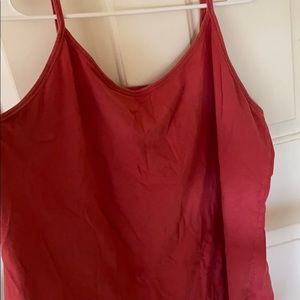 Rust colored underneath tank top